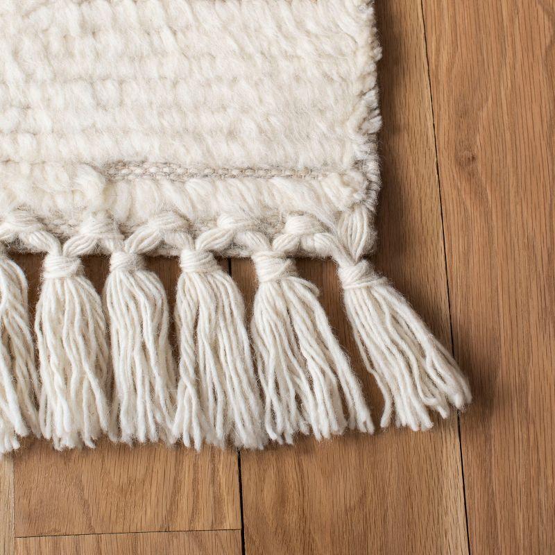 Casablanca CSB454 Hand Woven Indoor Runner Rug - Ivory - 2'3"x8' - Safavieh