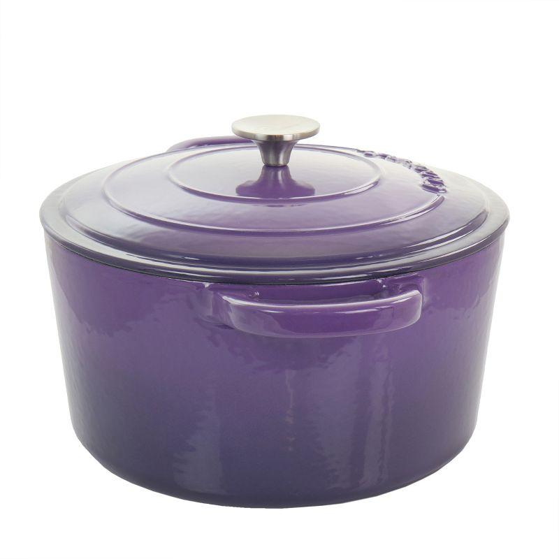 Lavender Enameled Cast Iron 5-Quart Dutch Oven with Lid