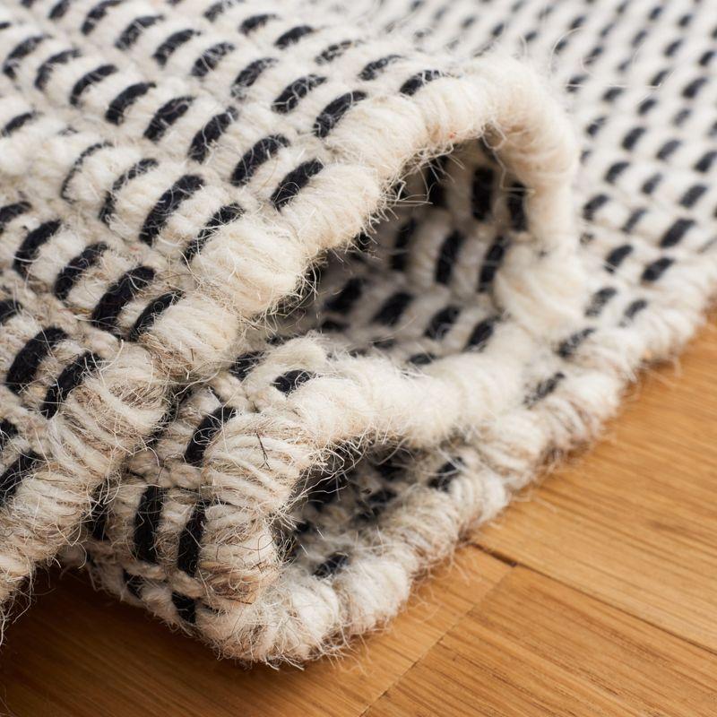 Foundry Select Ailiedh Vermont Flat Weave Wool/Cotton Striped Rug in Beige/Ivory