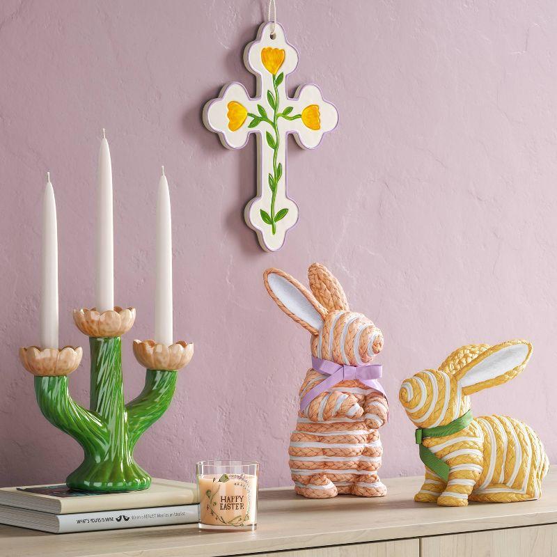 Woven Easter Bunny Pink and White - Threshold™