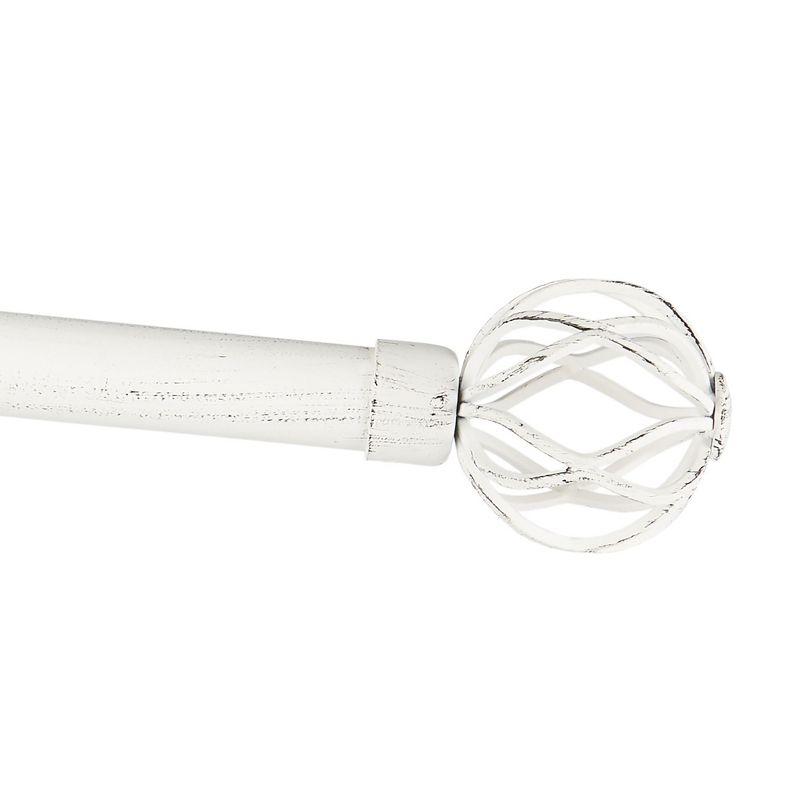 Red Barrel Studio® Exclusive Home Ogee 1" Curtain Rod and Coordinating Finial Set, Adjustable
