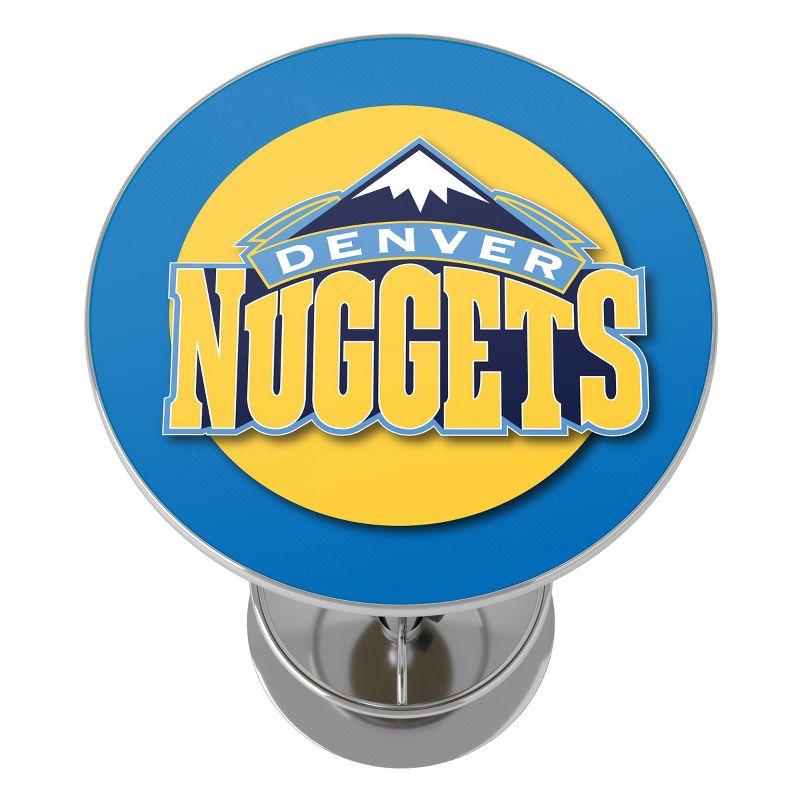 42" Contemporary Denver Nuggets Round Bar Table with Acrylic Top