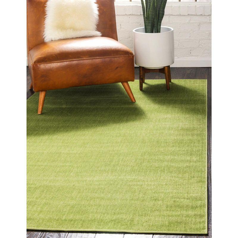 Unique Loom Williamsburg Collection Area Rug - Solid (5'  x 8' Rectangle Green)