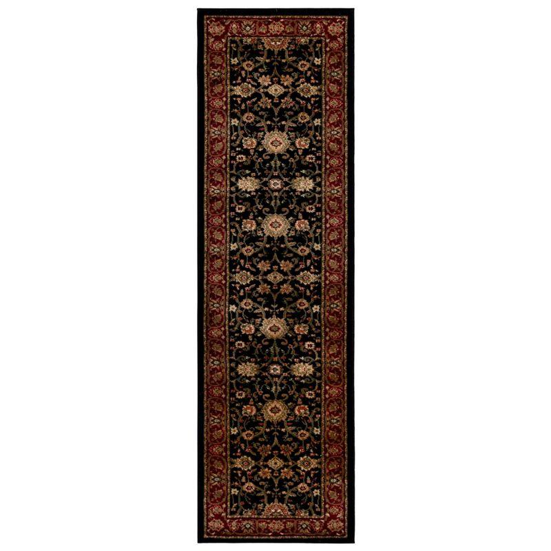 Lyndhurst LNH212 Power Loomed Runner Rug - Black/Red - 2'3"x22' - Safavieh
