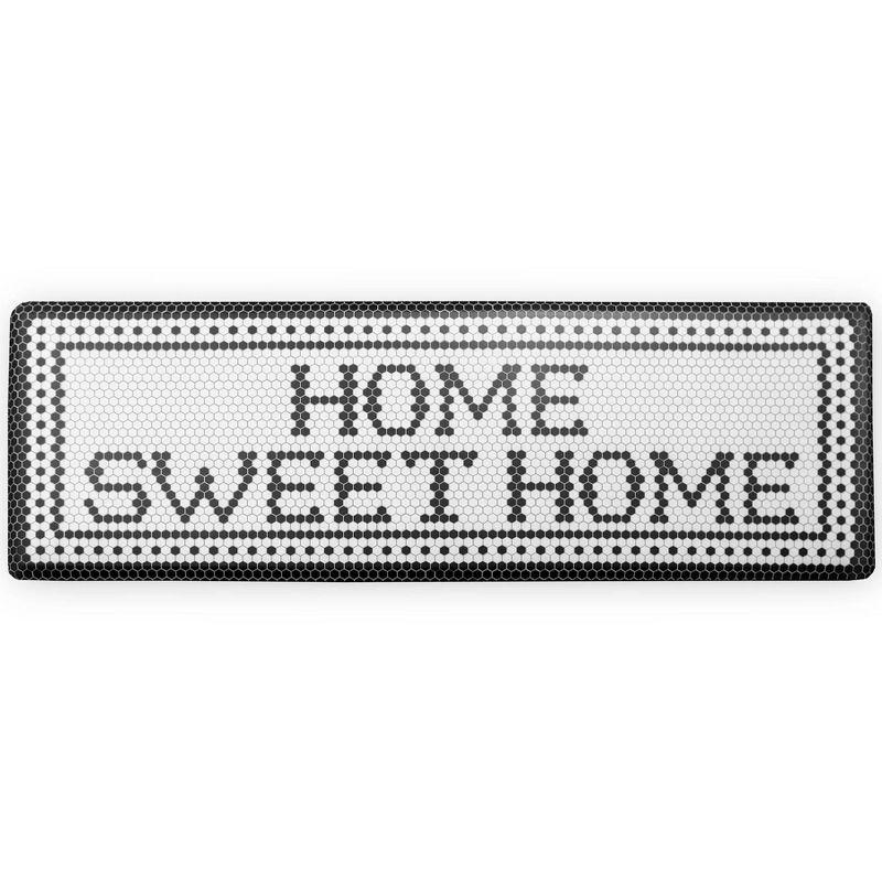 Black and White Anti-Fatigue Comfort Floor Mat