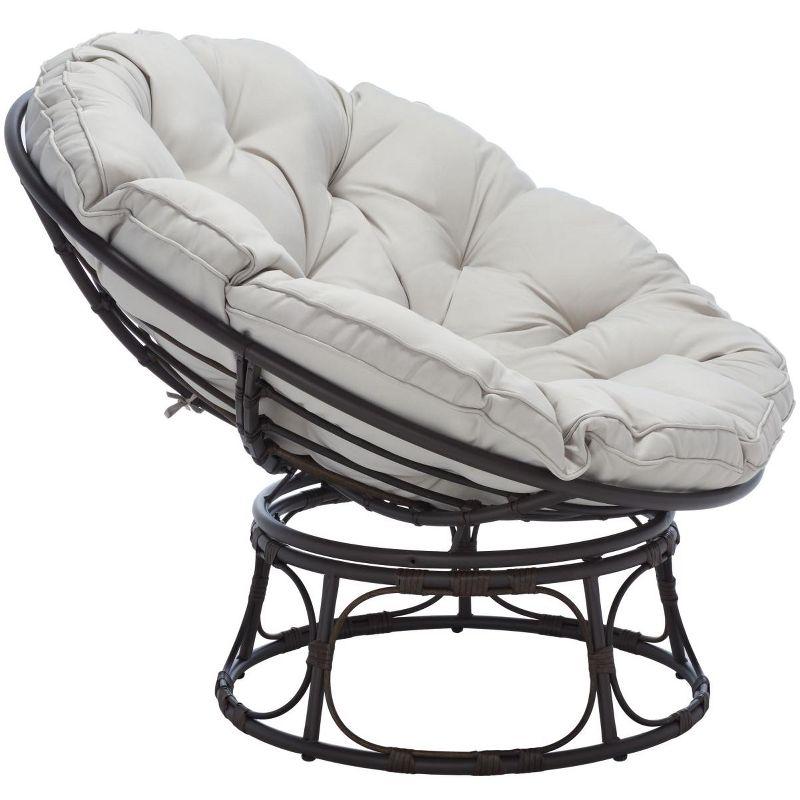 Kiraya Papasan Chair Indoor/Outdoor - PAT9041 - Brown/Grey - Safavieh