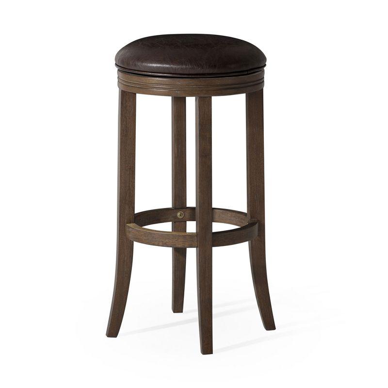 Maven Lane Maven Lane Eva Stool with Vegan Leather Upholstery