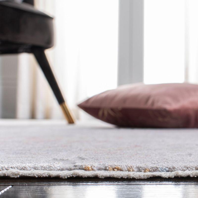 Valencia VAL405 Power Loomed Indoor Area Rug - Grey/Gold - 4'x6' - Safavieh
