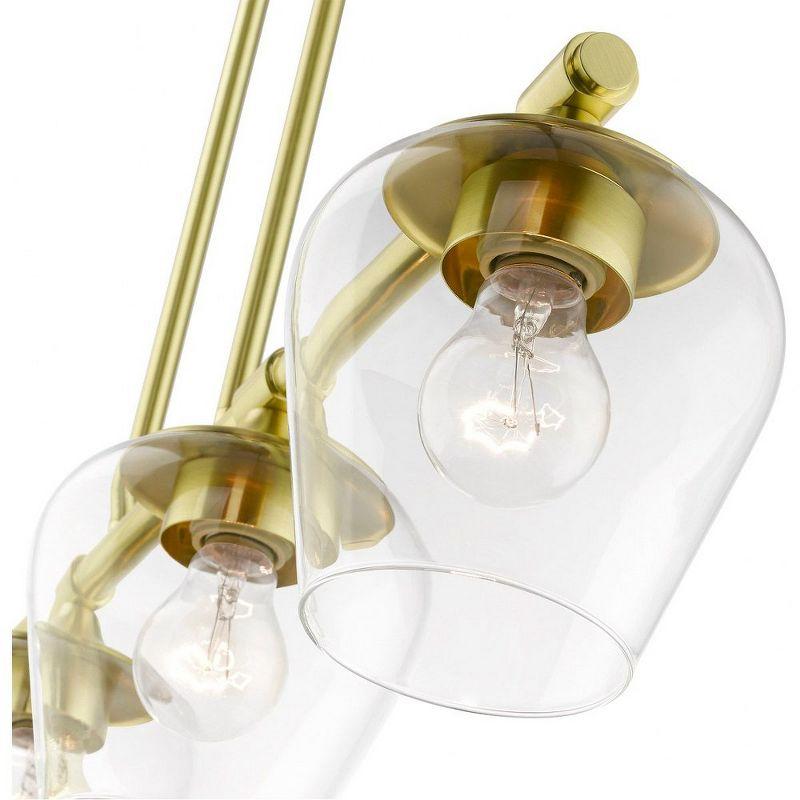 Livex Lighting Willow 4 - Light Chandelier in  Satin Brass