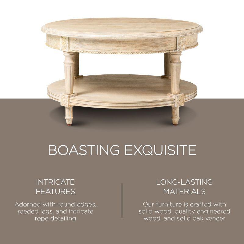 Maven Lane Maven Lane Pullman Round Wooden Coffee Table