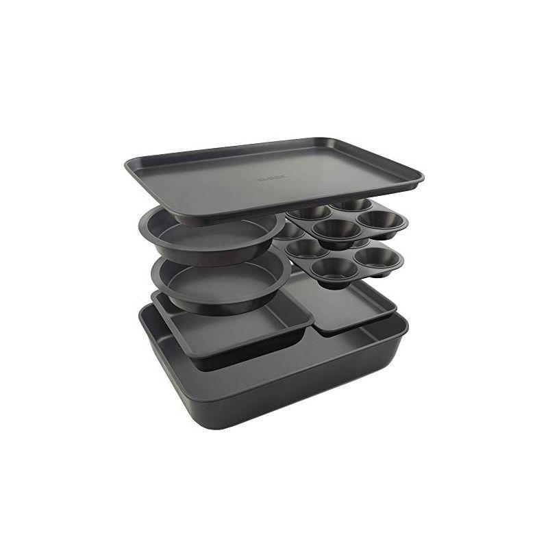 Elbee 8-Piece Nonstick Carbon Steel Space Saving Baking Set