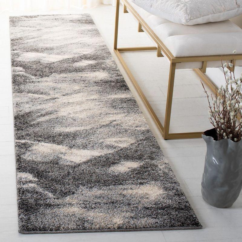Retro RET2891 Power Loomed Indoor Runner Rug - Grey/Ivory - 2'3"x11' - Safavieh.