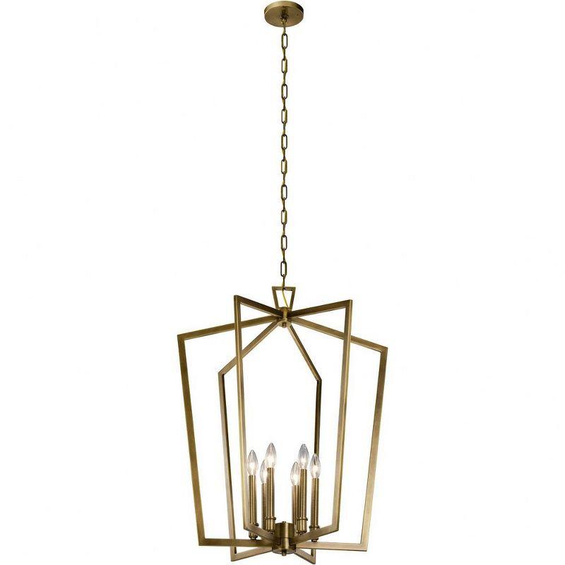 Kichler Lighting Abbotswell 6 - Light Pendant in  Natural Brass