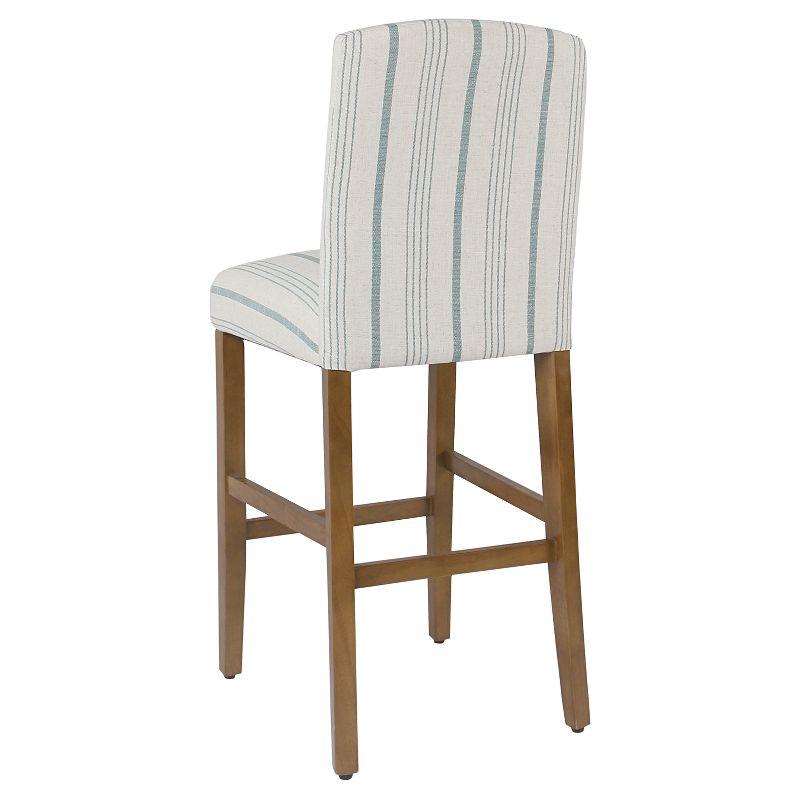 Classic Parsons High Back Barstool Blue - HomePop: Upholstered, Padded, Wood Legs, 250lb Capacity