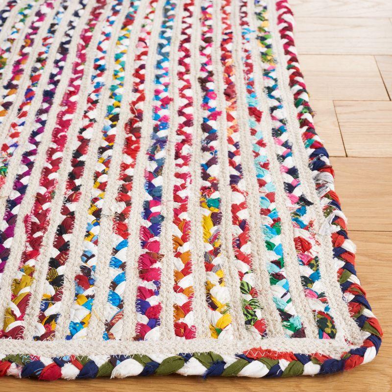 Braided BRD261 Hand Braided Runner Rug - Ivory/Multi - 2'3"x9' - Safavieh.