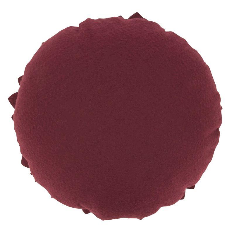 Saro Fleur De Jardin Collection Ruffled Throw Pillow