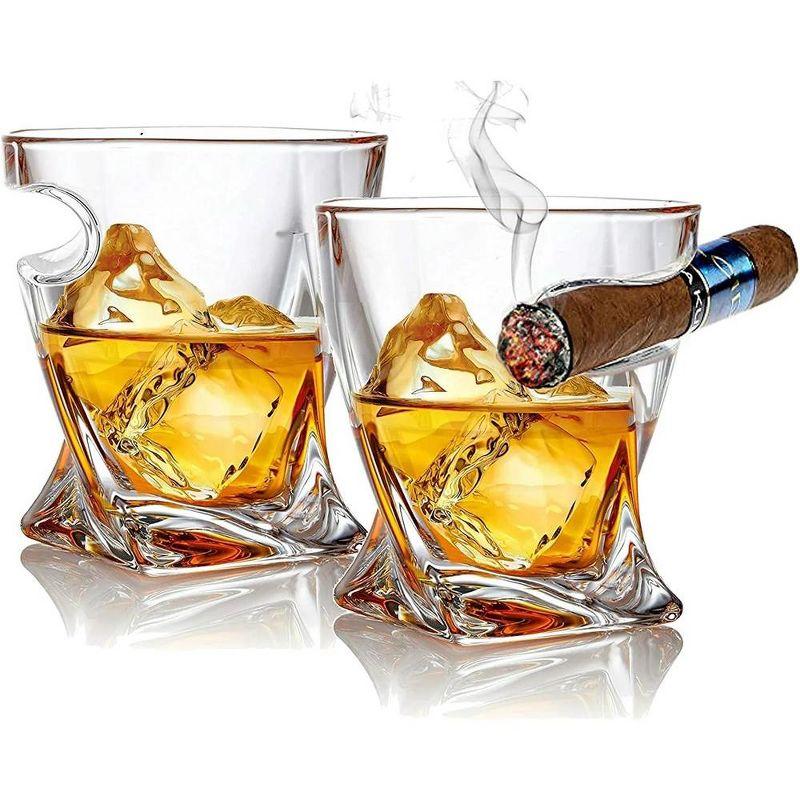 Bezrat 10oz. Stainless Steel Whiskey Glass Set