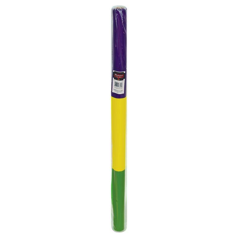 Beistle Mardi Gras Table Roll, 40" x 100', (1/Pkg) Multicolored