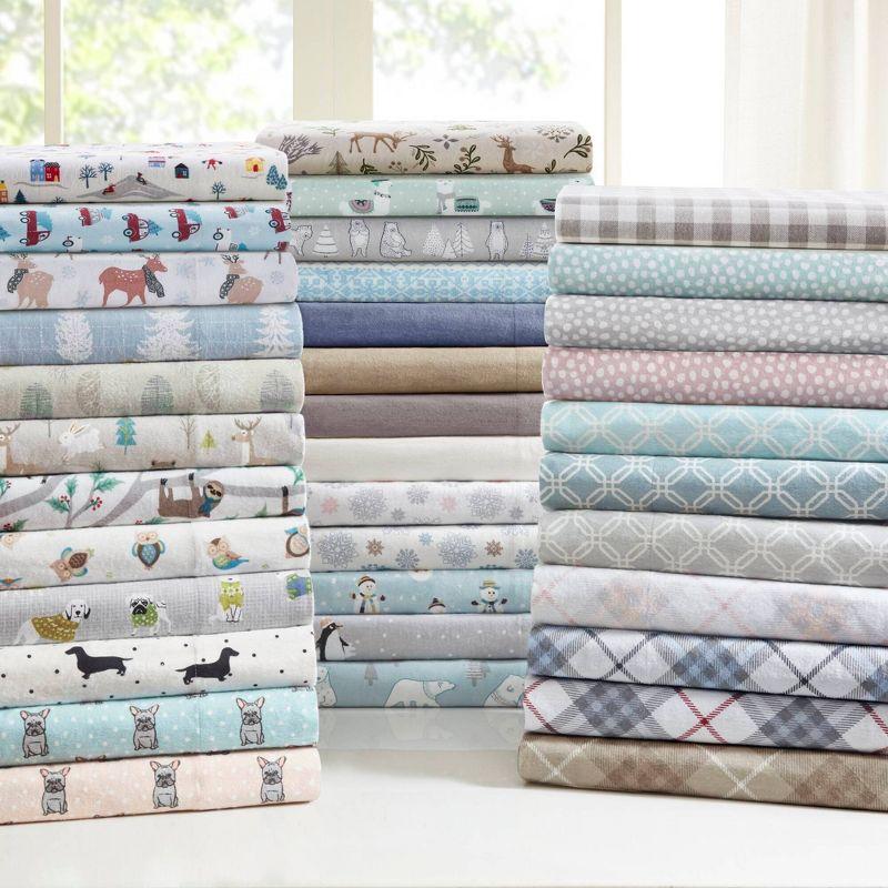 Madison Park Cozy Flannel 100% Cotton Sheet Set