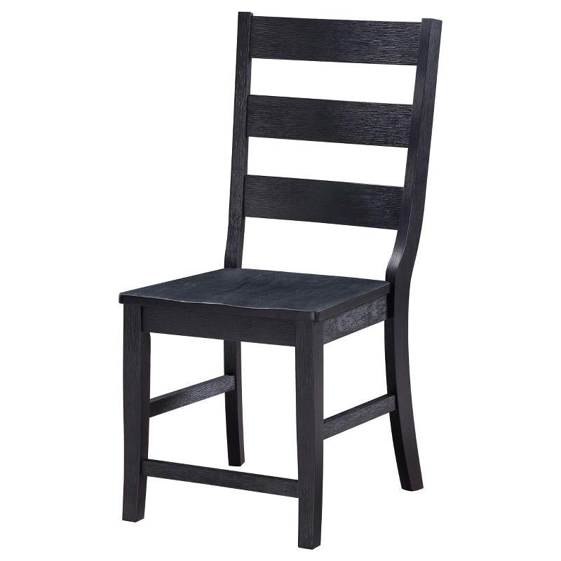 Coaster Home Furnishings Newport Ladder Back Dining Side Chair Black (Set of 2)