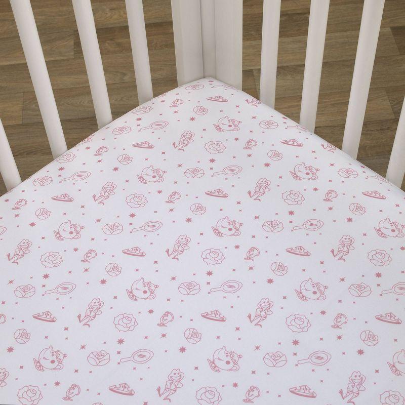 NoJo Disney Make a Wish Princess Fitted Crib Sheet