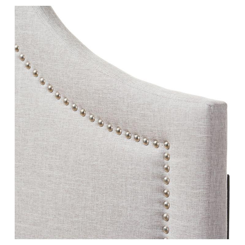 Baxton Studio Queen Rita Modern And Contemporary Fabric Upholstered Headboard Grayish Beige: Wood Composite Frame, Polyester Fill