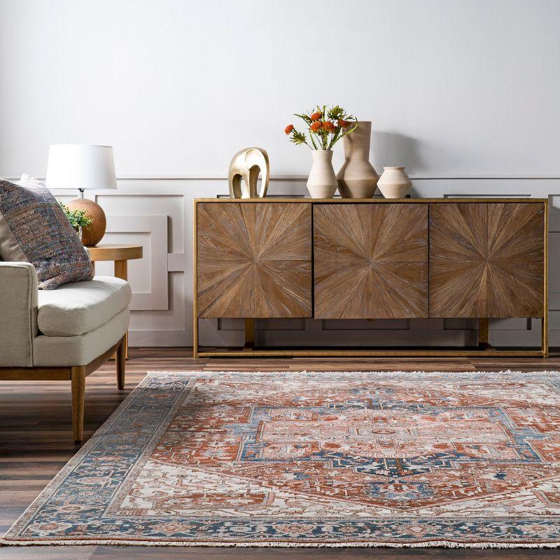 Nuloom Harriet Vintage Medallion Fringe Area Rug