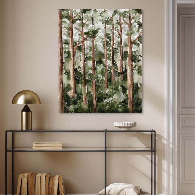 Art Remedy Wildy Forest Framed Landscape Watercolor Style 56937