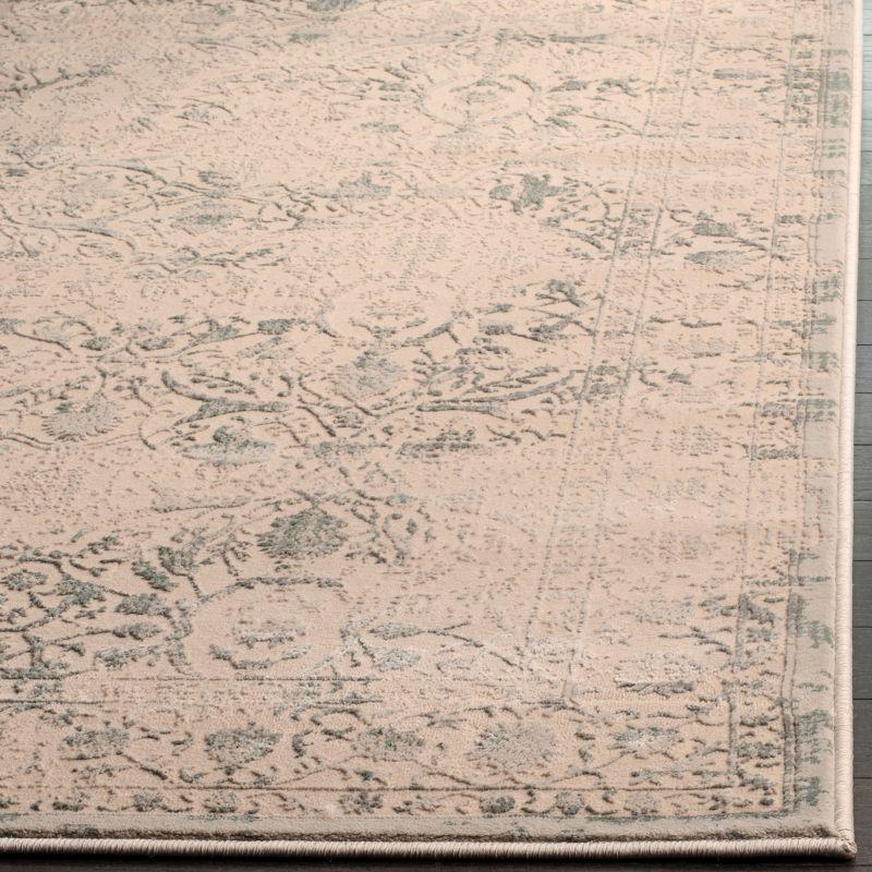 Light Blue Classic Elegance 5' x 7' Synthetic Area Rug