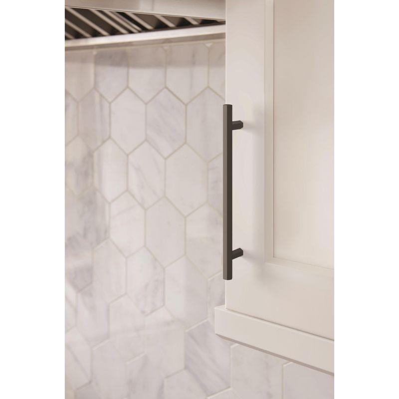 Amerock Caliber 6-5/16 inch (160mm) Center-to-Center Matte Black Cabinet Pull