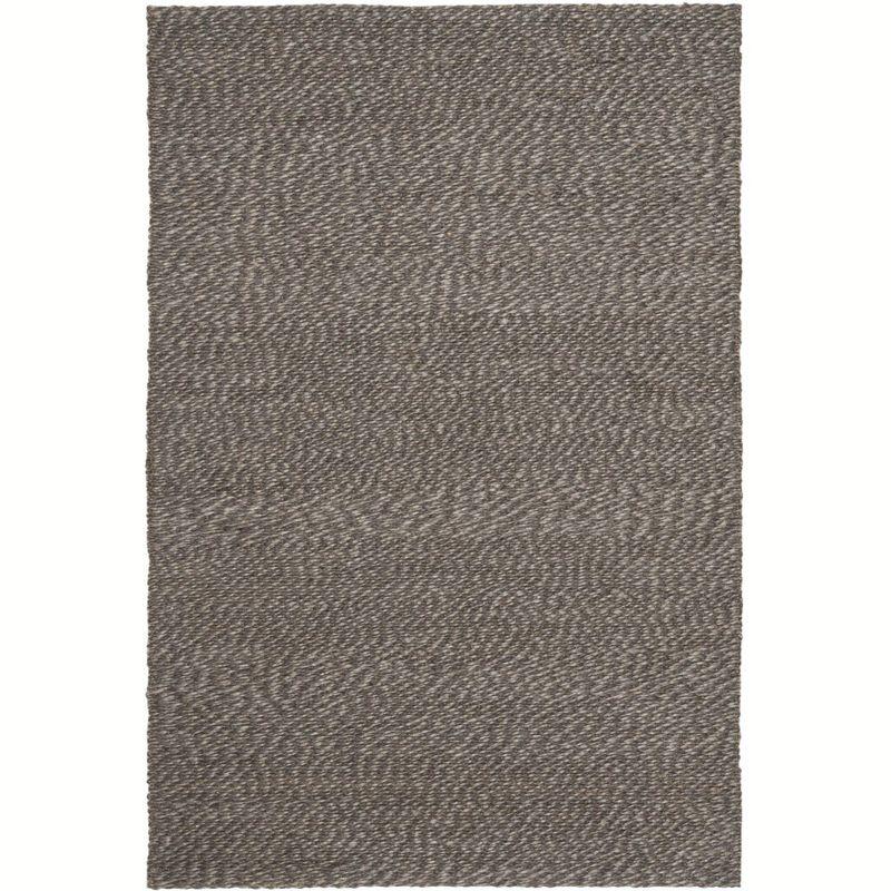 Hand-Knotted Artisanal Gray Jute Area Rug, 3' x 5'