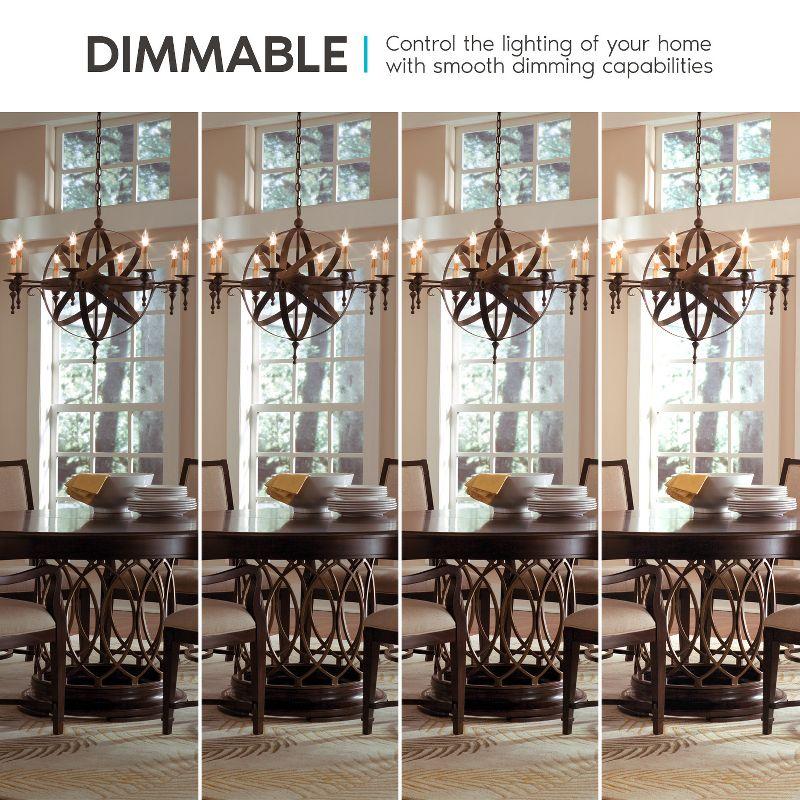 Equivalent B11 E12/Candelabra Dimmable 3500K LED Bulb
