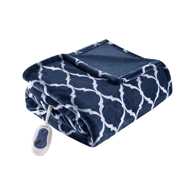 Beautyrest Heated Ogee Oversized Throw