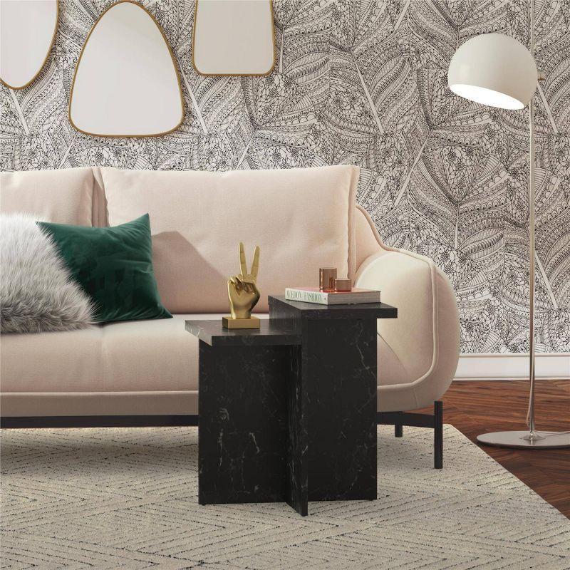 Brielle 24'' Tall Abstract End Table