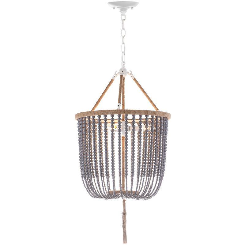 Angie Beads Pendant Lamp - LIT4476 - Grey - Safavieh