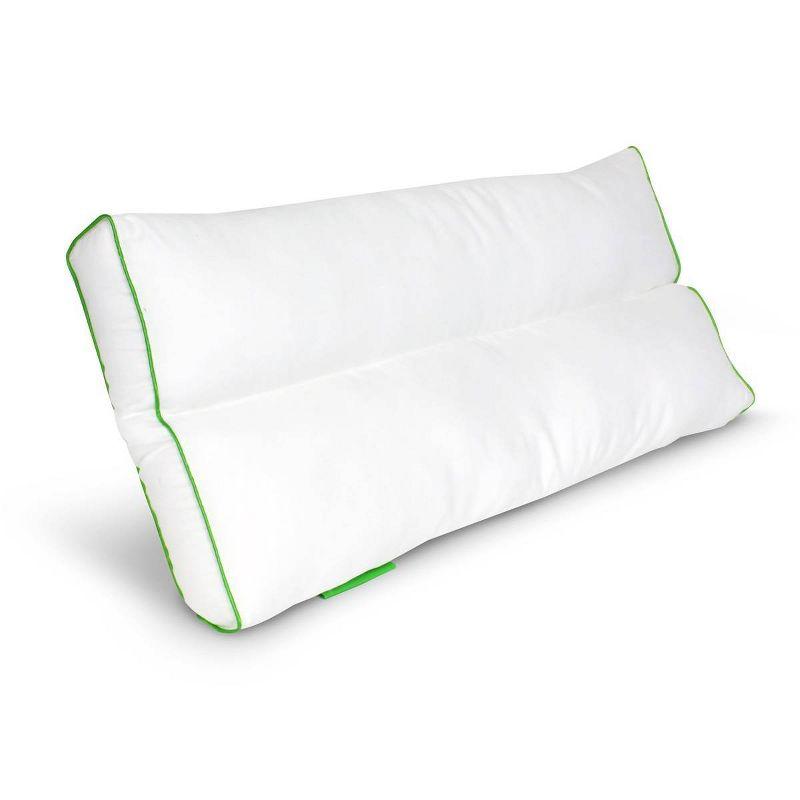 White Hypoallergenic Polyester Rectangular Knee Pillow