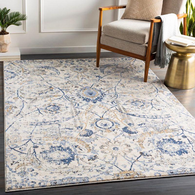 Livabliss Indigo 5'3"x7'3" Rectangle Woven Indoor Area Rugs Denim