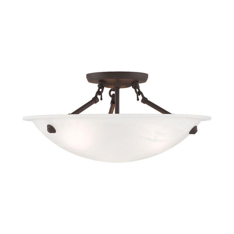 Livex Lighting Oasis 3 - Light Flush Mount in  Bronze