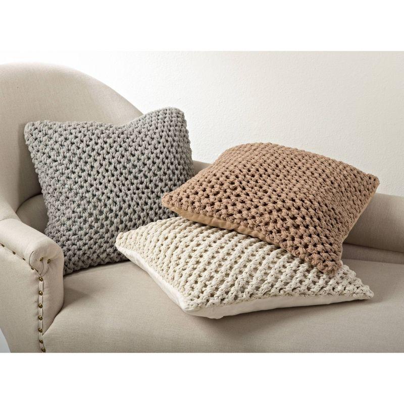 Sheridan Knitted Cotton Throw Pillow