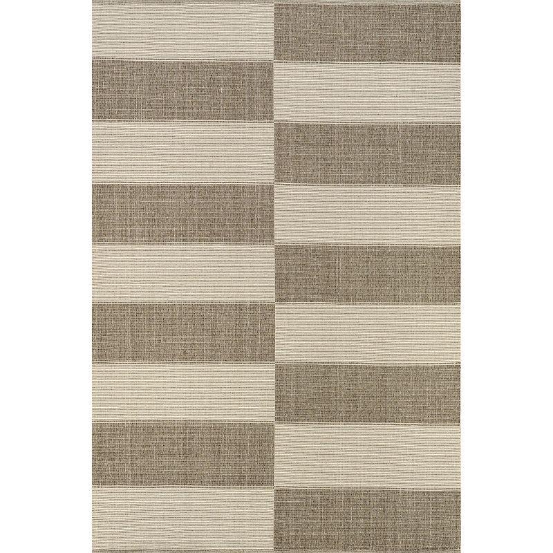 Sand and Beige Tufted Handmade Cotton Rectangular Rug