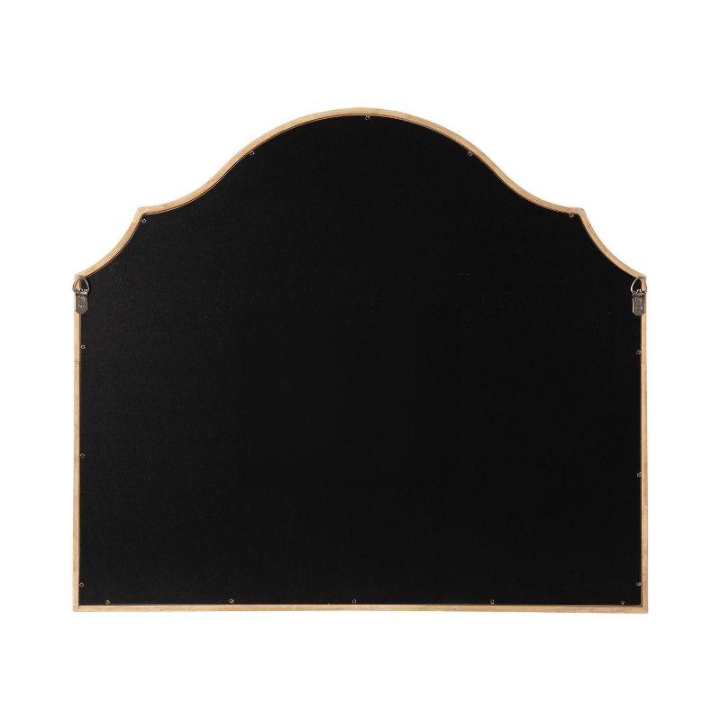 Kate & Laurel All Things Decor 32"x28" Leanna Wood Arched Mirror