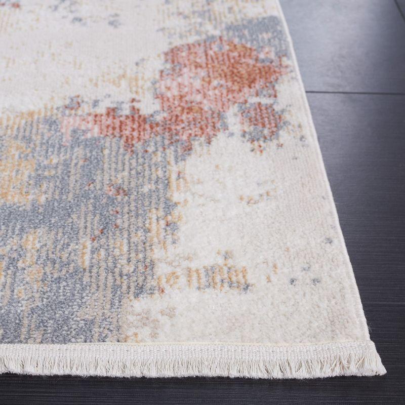 Bayside BAY128 Power Loomed Indoor Machine Washable Runner Rug - Ivory/Grey Pink - 2'2"x8' - Safavieh