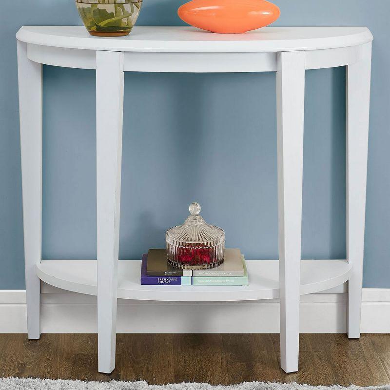 Monarch Specialties Accent Table Console Entryway Narrow Sofa Living Room Bedroom Brown Laminate Contemporary Modern