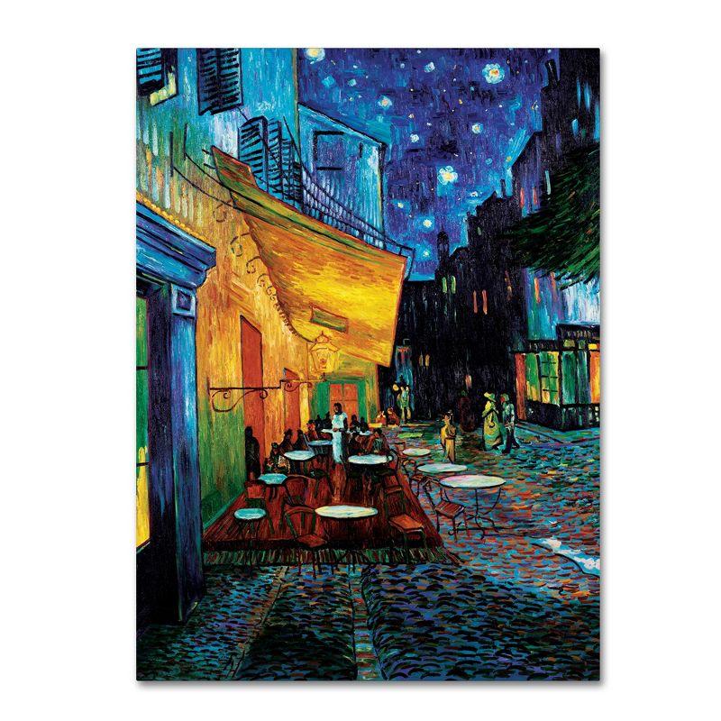 Trademark Fine Art - 14"x19" Vincent van Gogh, 'Cafe Terrace' Canvas Art