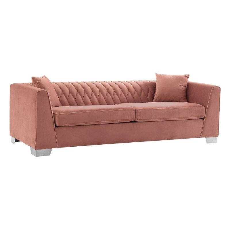 Cambridge Contemporary Sofa Steel/Blush - Armen Living