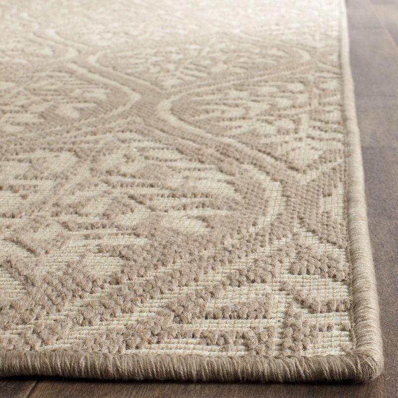 Palm Beach 4' x 6' Sand and Natural Geometric Area Rug