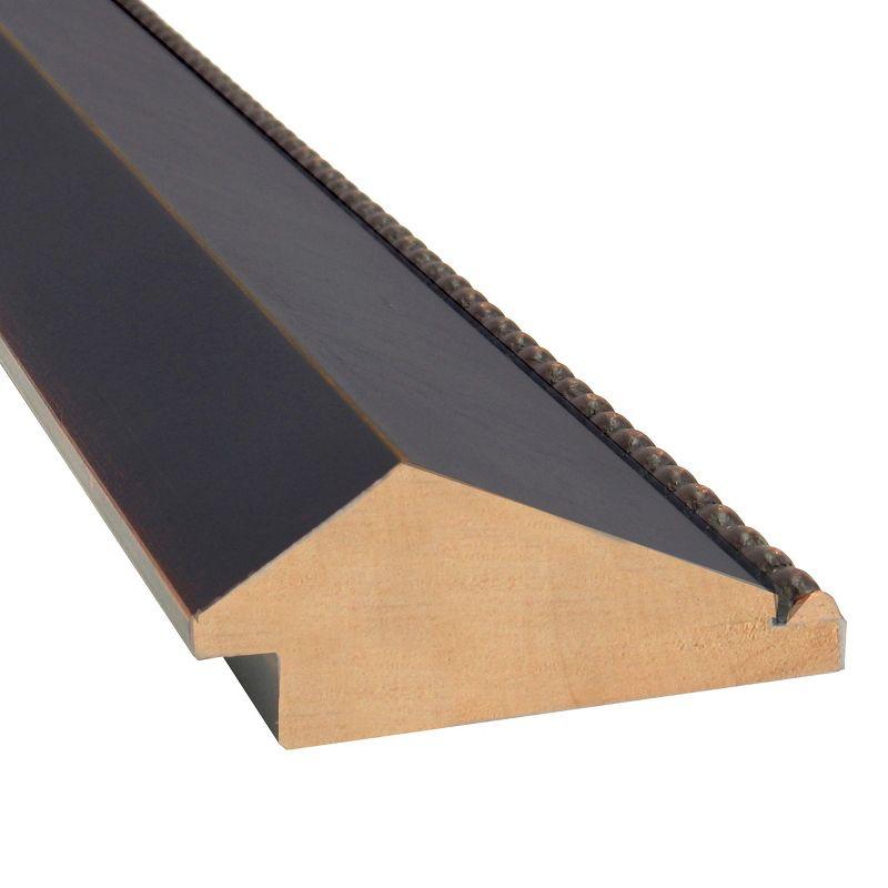 24" x 24" Signore Bronze Wood Framed Wall Mirror - Amanti Art: Square Beveled, No Assembly, Traditional Decor