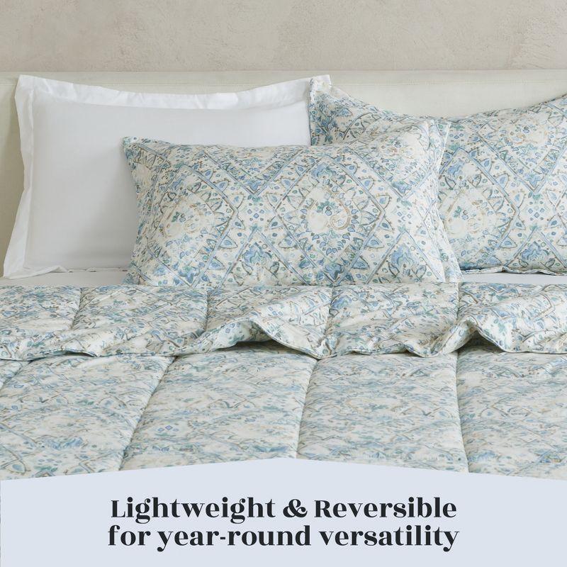 FreshFolds Reversible Microfiber Comforter Set with Shams