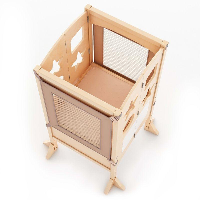 Guidecraft Classic Kitchen Helper Foldable Step Stool