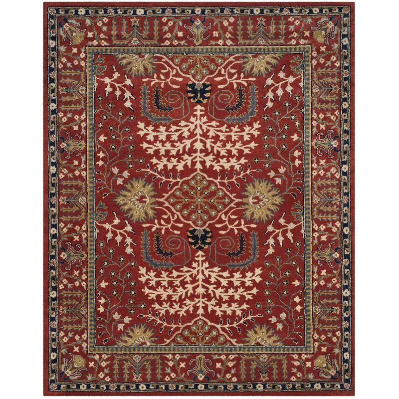 Antiquity AT64 Hand Tufted Area Rug - Red/Multi - 8'x10' - Safavieh.